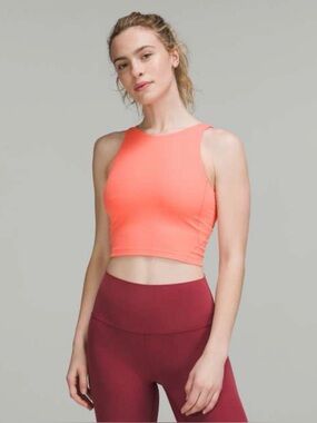 Lululemon Women’s Align High Neck Performance Tank Top In Pink Size 6 Cropped